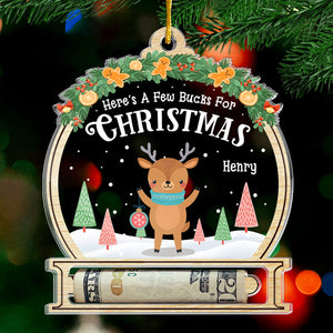 L'assistant le plus mignon du Père Noël - Ornement personnalisé pour la famille, porte-monnaie - Forme personnalisée en acrylique - Cadeau de Noël pour les membres de la famille