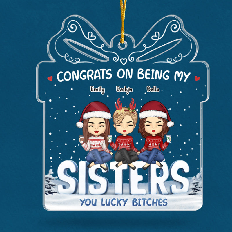 La vie est meilleure entre amis - Décoration personnalisée pour meilleure amie - Coffret cadeau en acrylique - Cadeau de Noël pour meilleures amies, meilleures amies et sœurs