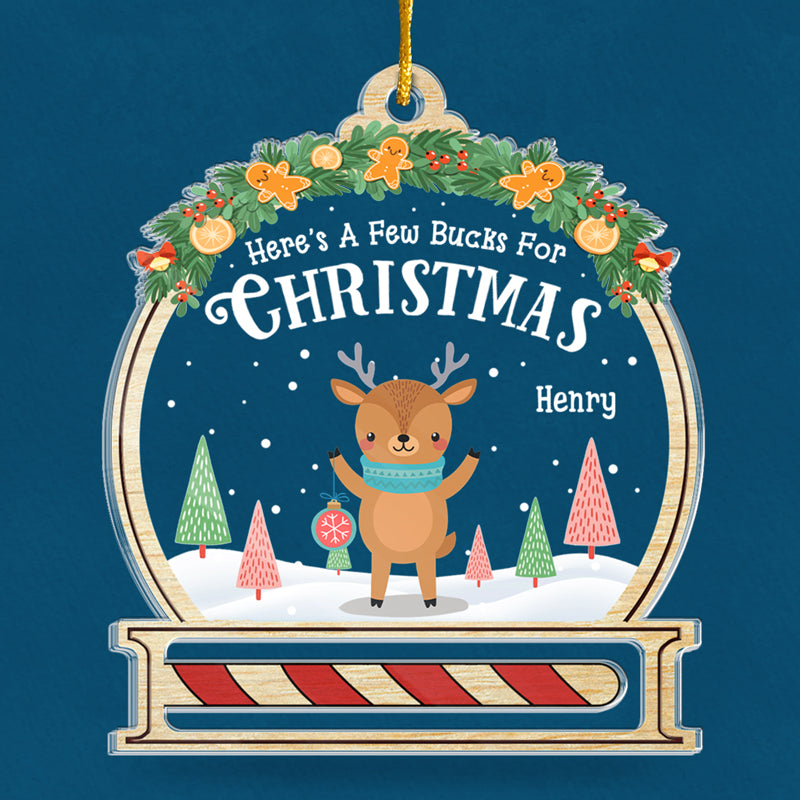 L'assistant le plus mignon du Père Noël - Ornement personnalisé pour la famille, porte-monnaie - Forme personnalisée en acrylique - Cadeau de Noël pour les membres de la famille