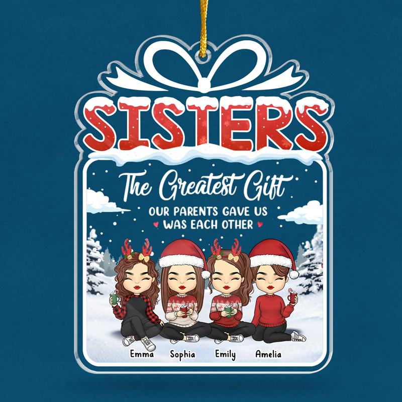 La famille est tout pour moi - Décoration personnalisée pour la famille - Coffret cadeau en acrylique - Cadeau de Noël pour les membres de la famille
