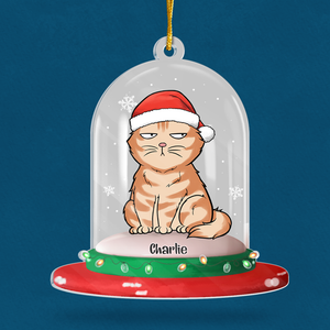 Joyeux Noël à tous les poils ! Décoration personnalisée pour chien et chat ! En acrylique, forme personnalisée ! Cadeau de Noël pour les propriétaires et les amoureux des animaux.