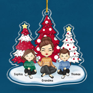 Joyeux Noël à mon petit lutin - Décoration personnalisée pour la famille - Acrylique - Cadeau de Noël pour les membres de la famille