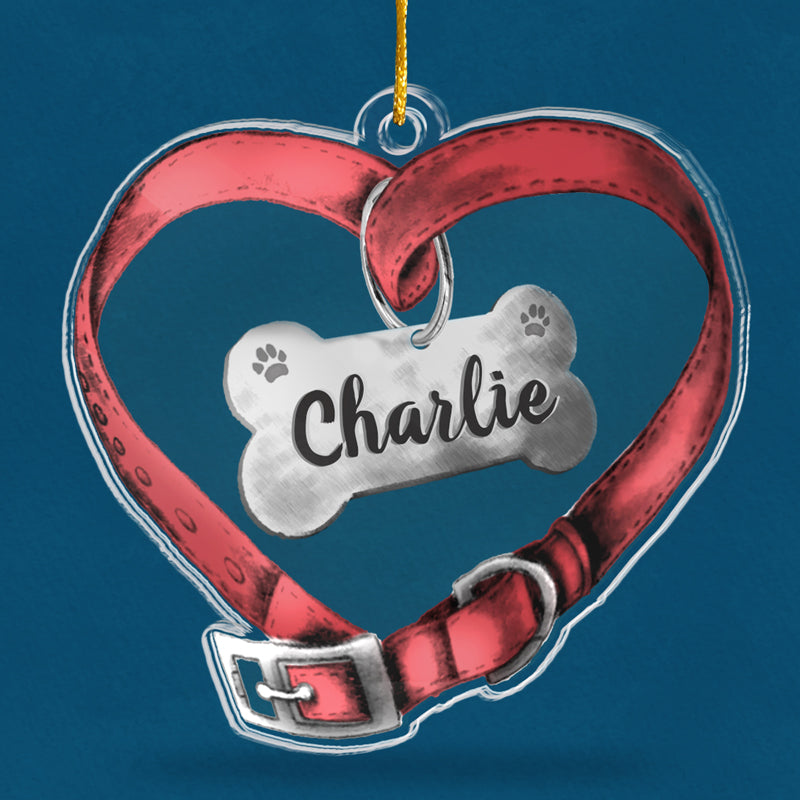Ensemble pour toujours, jamais séparés - Ornement commémoratif personnalisé - Forme personnalisée en acrylique - Cadeau de Noël, cadeau de condoléances pour les propriétaires d'animaux et les amoureux des animaux