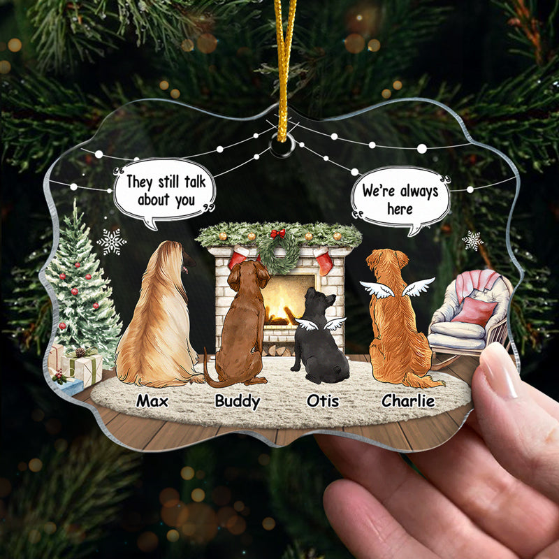 Je serai toujours à tes côtés - Ornement commémoratif personnalisé - En acrylique en forme de Benelux - Cadeau de Noël, cadeau de condoléances pour les propriétaires d'animaux et les amoureux des animaux