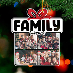 Frères et sœurs pour toujours - Ornement personnalisé pour la famille - Forme personnalisée en acrylique - Cadeau de Noël pour les membres de la famille
