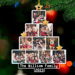 Photo personnalisée Créez des moments précieux ensemble - Ornement personnalisé personnalisé pour la famille - Forme personnalisée en acrylique - Cadeau de Noël pour les membres de la famille