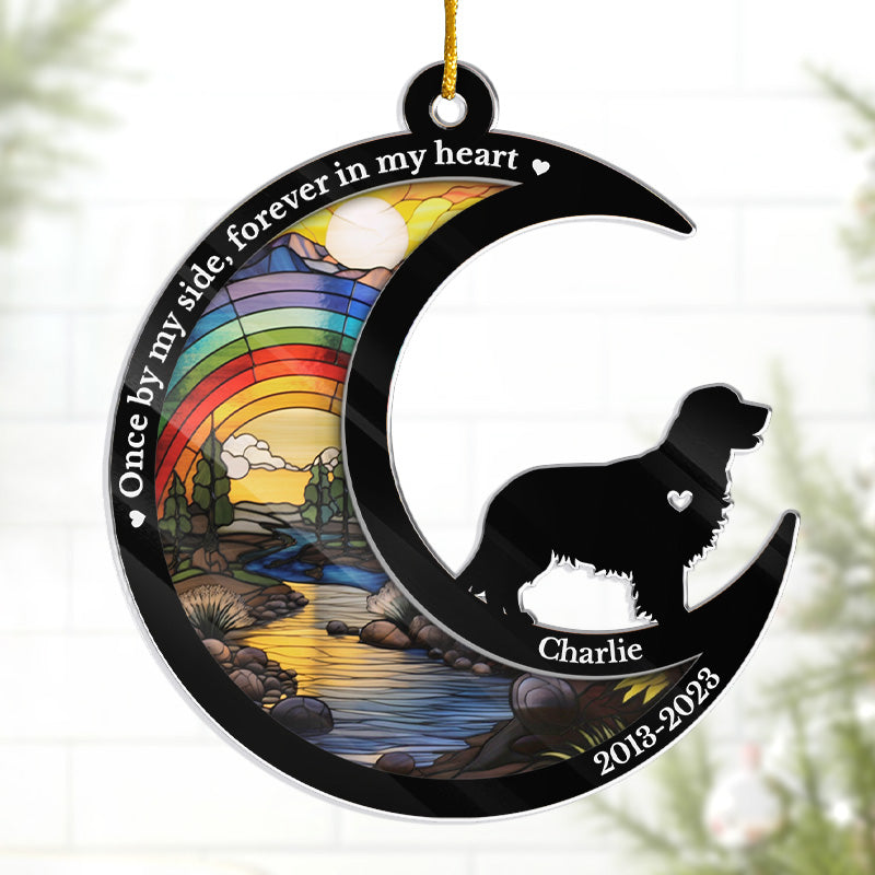 Tu me manques pour le reste de ma vie - Ornement commémoratif personnalisé - Forme personnalisée en acrylique - Cadeau de Noël, cadeau de condoléances pour les propriétaires d'animaux de compagnie, les amoureux des animaux