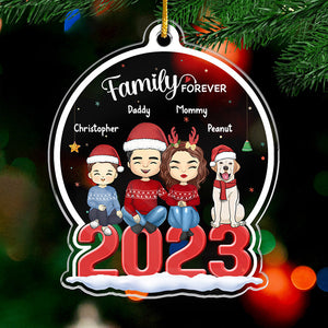 It's The Most Beautiful Time Of The Year - Family Personalized Custom Ornament - Acrylic Custom Shaped - Christmas Gift For Family Members