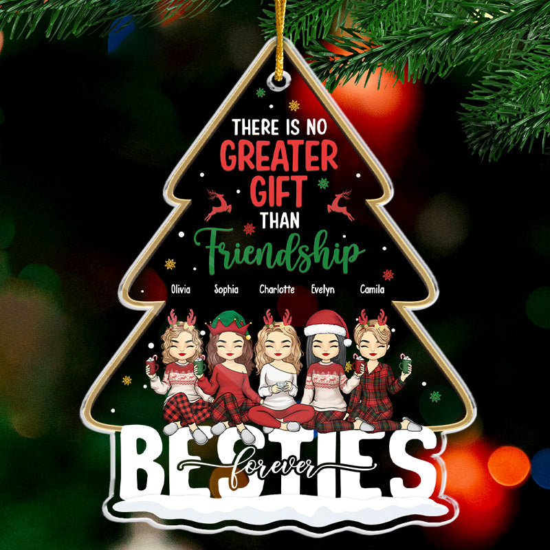 Il n'y a pas de plus beau cadeau que - Décoration personnalisée Bestie - En acrylique en forme de sapin de Noël - Cadeau de Noël pour les meilleures amies, BFF, sœurs