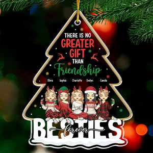 Il n'y a pas de plus beau cadeau que - Décoration personnalisée Bestie - En acrylique en forme de sapin de Noël - Cadeau de Noël pour les meilleures amies, BFF, sœurs