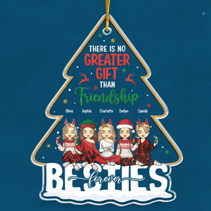 Il n'y a pas de plus beau cadeau que - Décoration personnalisée Bestie - En acrylique en forme de sapin de Noël - Cadeau de Noël pour les meilleures amies, BFF, sœurs