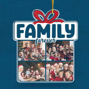 Frères et sœurs pour toujours - Ornement personnalisé pour la famille - Forme personnalisée en acrylique - Cadeau de Noël pour les membres de la famille
