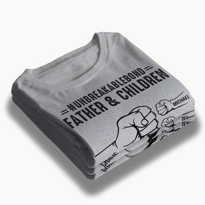 Un lien indestructible entre nous - T-shirt, sweat à capuche et sweat-shirt unisexe personnalisé pour la famille - Cadeau d'anniversaire pour papa, grand-père