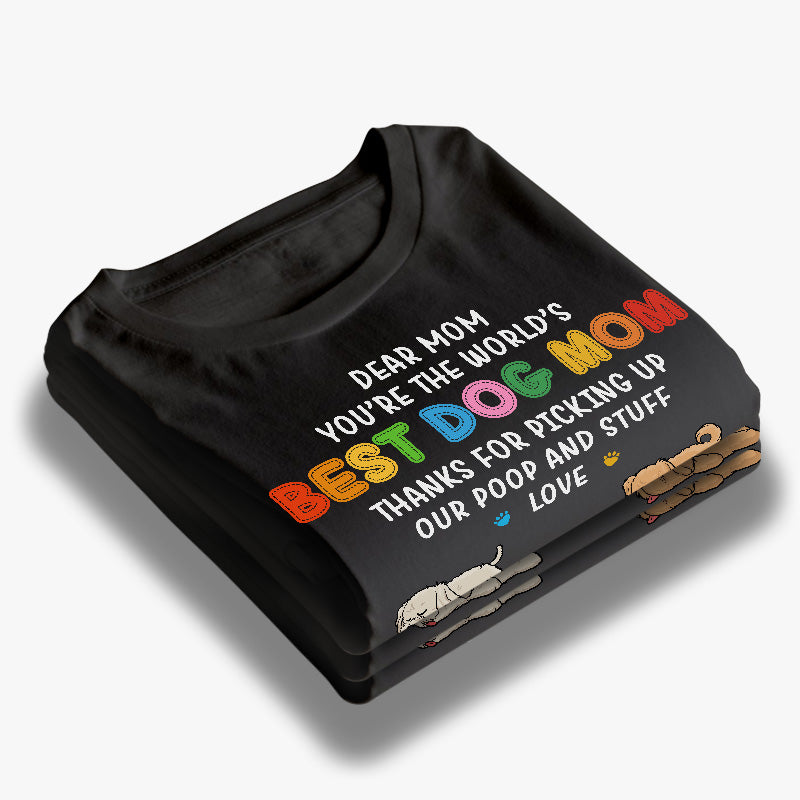 Merci maman pour tout - T-shirt unisexe personnalisé pour chien, sweat à capuche, sweat-shirt - Cadeau pour les propriétaires d'animaux et les amoureux des animaux