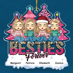 Friendship Is A Precious Gift - Bestie Personalized Custom Ornament - Acrylic Custom Shaped - Christmas Gift For Best Friends, BFF, Sisters
