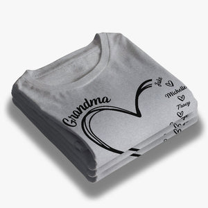 Grandma Is The Best - Family Personalized Custom Unisex T-shirt, Hoodie, Sweatshirt - Mother's Day, Birthday Gift For Grandma