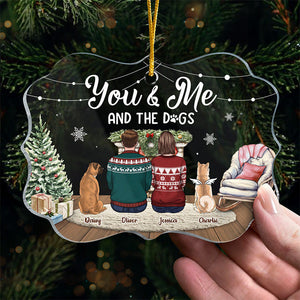 La vie est belle, les chiens la rendent meilleure ! Ornement commémoratif personnalisé en acrylique en forme de Benelux. Cadeau de Noël, souvenir de condoléances pour les propriétaires et les amoureux des animaux.