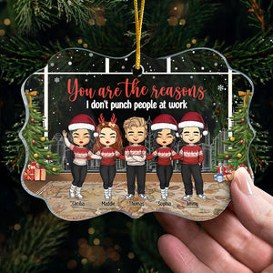 Vous êtes les raisons - Ornement personnalisé pour collègue - En acrylique en forme de Benelux - Cadeau de Noël pour collègues, amis de travail, collègues