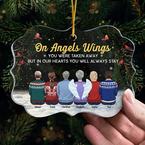 Dans nos cœurs, tu resteras toujours - Ornement commémoratif personnalisé - Forme Benelux en acrylique - Cadeau de Noël, cadeau de condoléances pour les membres de la famille