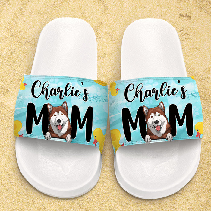 Je suis une maman de chien - Sandales et chaussons personnalisés - Cadeau pour les amoureux des animaux