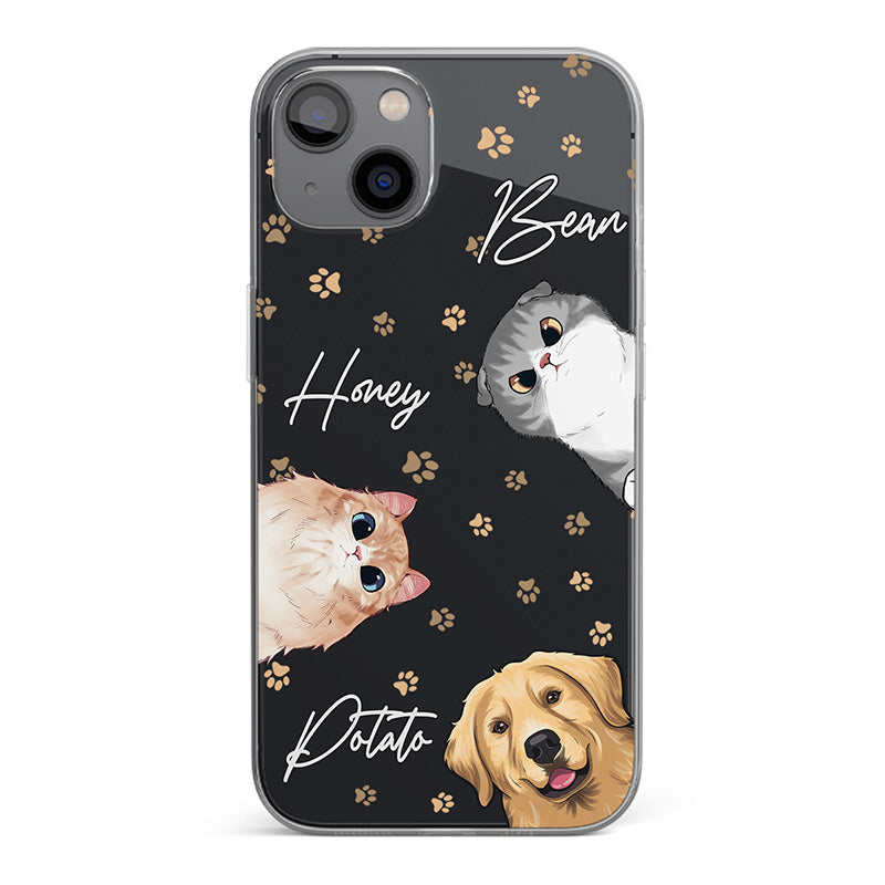 Mon adorable bébé en fourrure – Coque de téléphone transparente personnalisée pour chien et chat – Cadeau pour les propriétaires et les amoureux des animaux