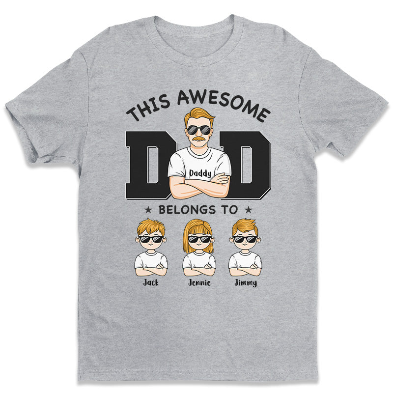 Papa, tu es tellement génial - T-shirt unisexe personnalisé pour la famille, sweat à capuche, sweat-shirt - Cadeau de fête des pères, d'anniversaire pour papa