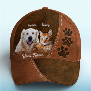 Casquette personnalisée avec photo « Vous êtes mes animaux de compagnie bien-aimés » pour chien et chat, casquette classique à imprimé intégral, cadeau pour propriétaires et amoureux des animaux.