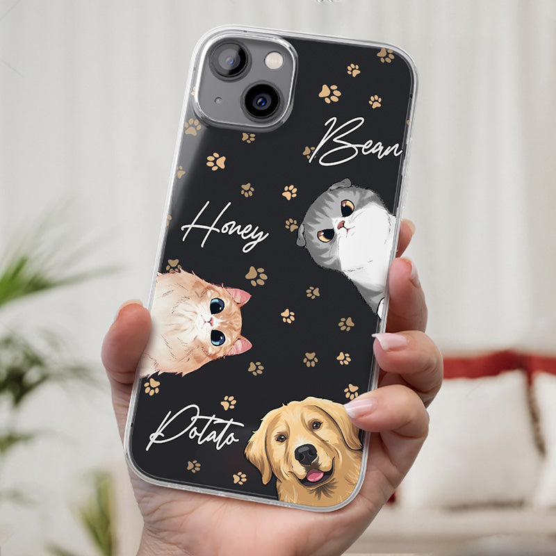 Mon adorable bébé en fourrure – Coque de téléphone transparente personnalisée pour chien et chat – Cadeau pour les propriétaires et les amoureux des animaux
