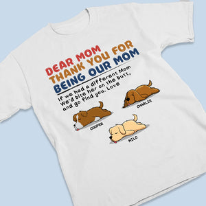 Être maman d'un chien est le meilleur métier - T-shirt, sweat à capuche et sweat-shirt unisexe personnalisé pour chien - Cadeau pour propriétaires et amoureux des animaux