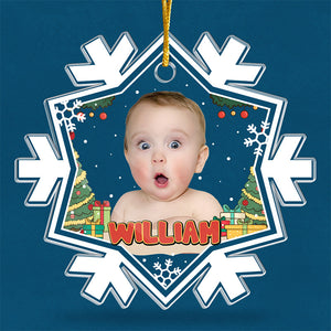 Custom Photo Mini Boss - Family Personalized Custom Ornament - Acrylic Custom Shaped - Christmas Gift For Baby Kids, Newborn Baby
