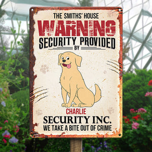 Sécurité assurée par Fur Hero - Plaque en métal personnalisée pour chien - Cadeau de pendaison de crémaillère pour les amoureux des animaux