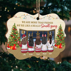 Nous sommes plus que des amis - Ornement personnalisé Bestie - Bois en forme de Benelux - Cadeau de Noël pour meilleures amies, BFF, sœurs