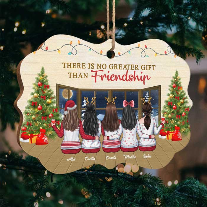 Il n'y a pas de plus beau cadeau que l'amitié - Décoration personnalisée Bestie - Bois en forme de Benelux - Cadeau de Noël pour meilleures amies, meilleures amies, sœurs