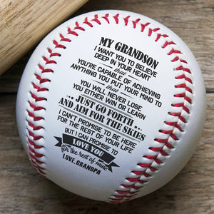 Je peux te promettre de t'aimer pour le reste de ma vie - Baseball familial - Cadeau pour petit-fils de grand-père 