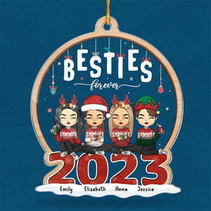 La famille est le plus beau cadeau - Décoration personnalisée pour la famille - Forme personnalisée en acrylique - Cadeau de Noël pour les membres de la famille, les meilleurs amis, les meilleures amies et les sœurs